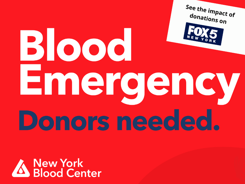 NYMC Asks for Donations, Blood Emergency featured image.